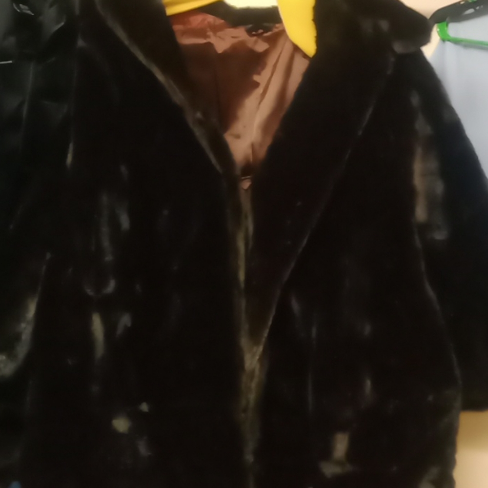 Faux fur coat